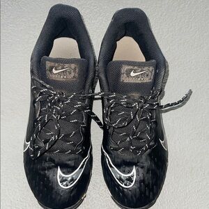 Nike Black and White Softball Shoes
